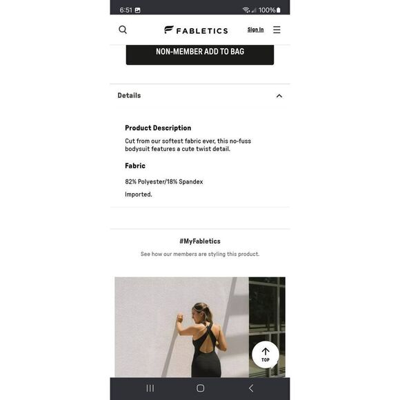 New 4X Fabletics Black Oasis Twist Pureluxe 7/8 Jumpsuit One Piece NWT 22/24 - Picture 7 of 9